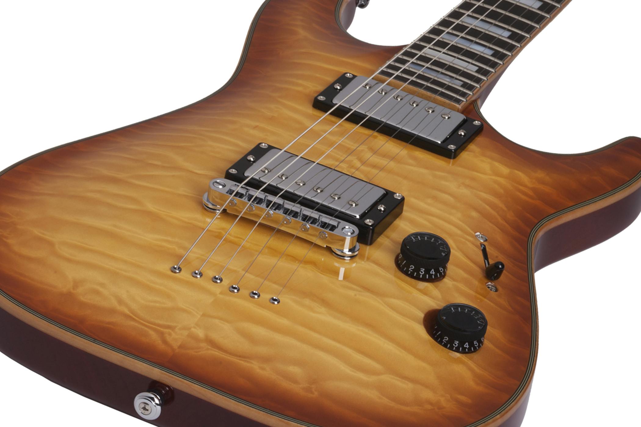 Schecter C-1 CUSTOM in Natural Vintage Burst - Andertons Music Co.